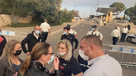 פיזור ההפגנה, צילום: מחאת חדרי הכושר